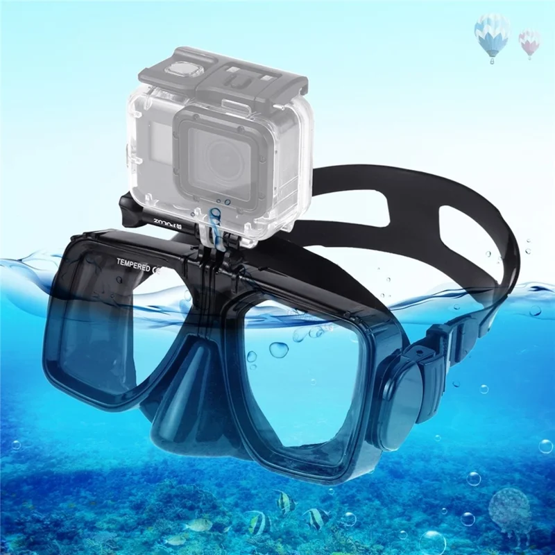 PULUZ PU401 Diving Goggles for GoPro Hero Series / Insta360 One R / DJI Osmo Action Camera Mount Anti Fog Glasses