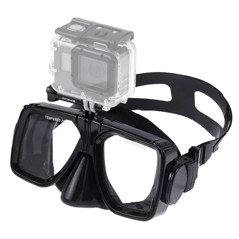 PULUZ PU401 Diving Goggles for GoPro Hero Series / Insta360 One R / DJI Osmo Action Camera Mount Anti Fog Glasses