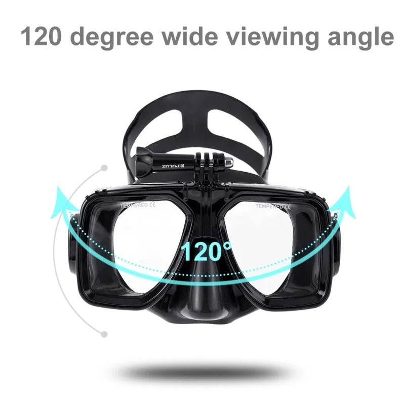 PULUZ PU401 Diving Goggles for GoPro Hero Series / Insta360 One R / DJI Osmo Action Camera Mount Anti Fog Glasses