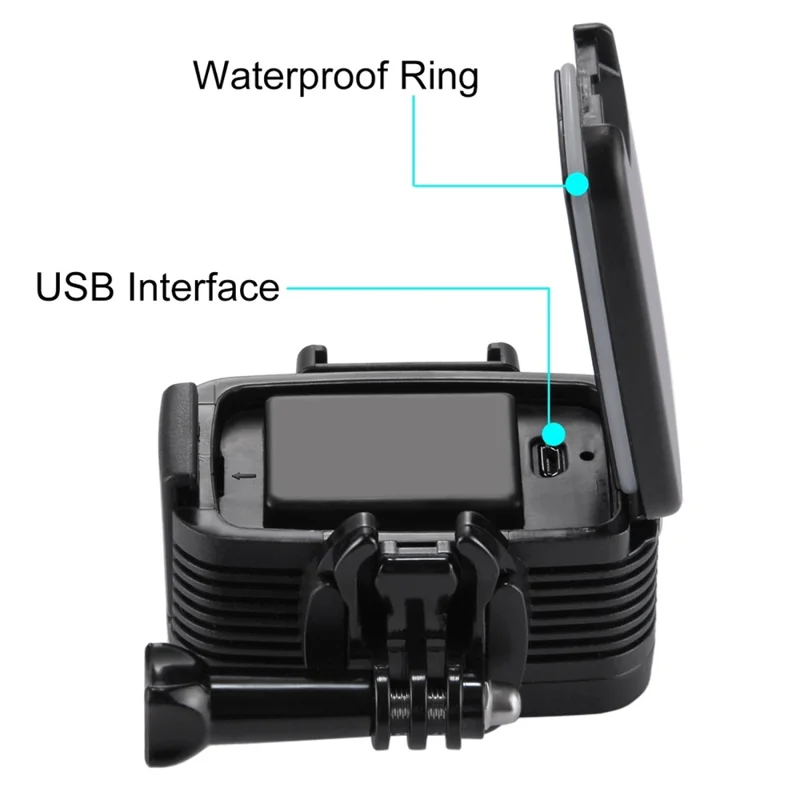 PULUZ PU222 For GoPro LED Video Light IPX8 40m Waterproof 20 LEDs Hot Shoe Mount Fill Light with 2 Color Filters