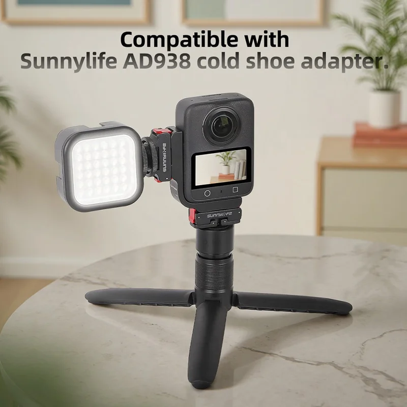 SUNNYLIFE OS-ZJ032 For DJI Osmo 360 Camera L-Type Vertical Horizontal Mount with Magnetic Expansion Adapter