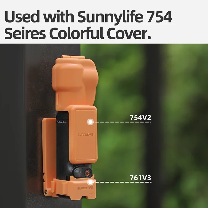 SUNNYLIFE 761V3 Pour DJI Osmo Pocket 3 Adaptateur de Montage Magnétique Multi-Interfaces - Rose