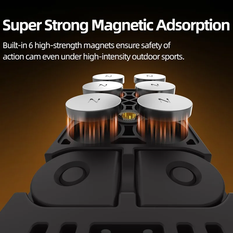SUNNYLIFE 761V3 Pour DJI Osmo Pocket 3 Adaptateur de Montage Magnétique Multi-Interfaces - Rose
