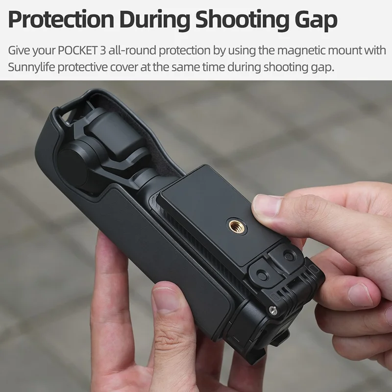 SUNNYLIFE 761V3 Pour DJI Osmo Pocket 3 Adaptateur de Montage Magnétique Multi-Interfaces - Rose