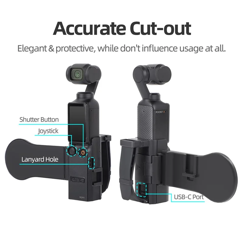 SUNNYLIFE OP3-MJ991 Suporte de Banda Manual Magnética para DJI Osmo Pocket 3 - Adaptador de Extensão para Teleprompter de Celular