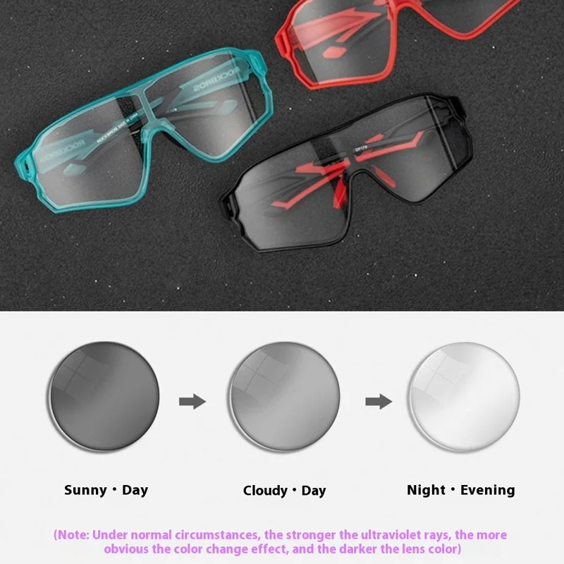 Gafas deportivas ROCKBROS para ciclismo y running Lentes de PC irrompibles Gafas de sol polarizadas a prueba de viento - 10134