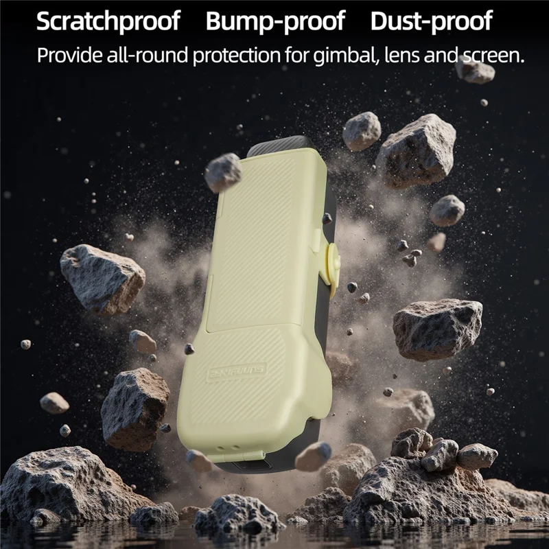 SUNNYLIFE OP3-K019 Étui de rangement magnétique pour filtre de caméra DJI Osmo Pocket 3 avec dragonne - Rose
