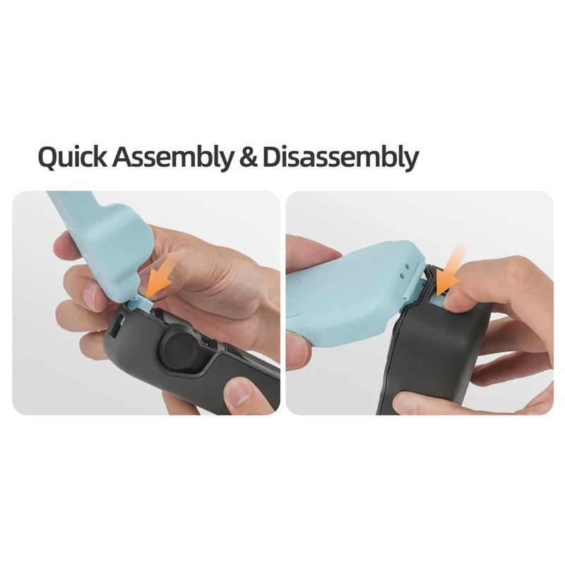 SUNNYLIFE OP3-K019 Étui de rangement magnétique pour filtre de caméra DJI Osmo Pocket 3 avec dragonne - Rose