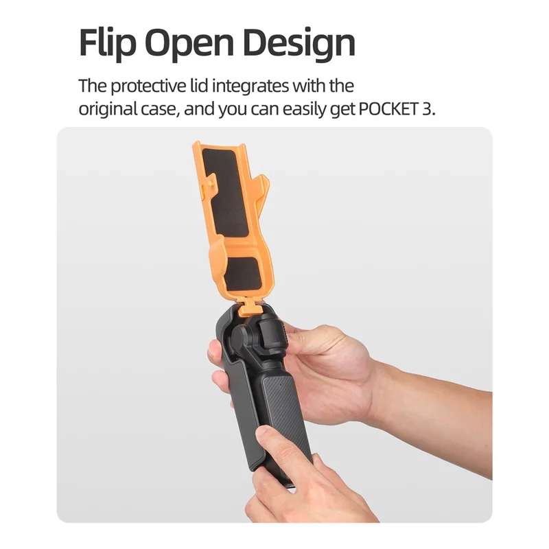 SUNNYLIFE OP3-K019 Étui de rangement magnétique pour filtre de caméra DJI Osmo Pocket 3 avec dragonne - Rose