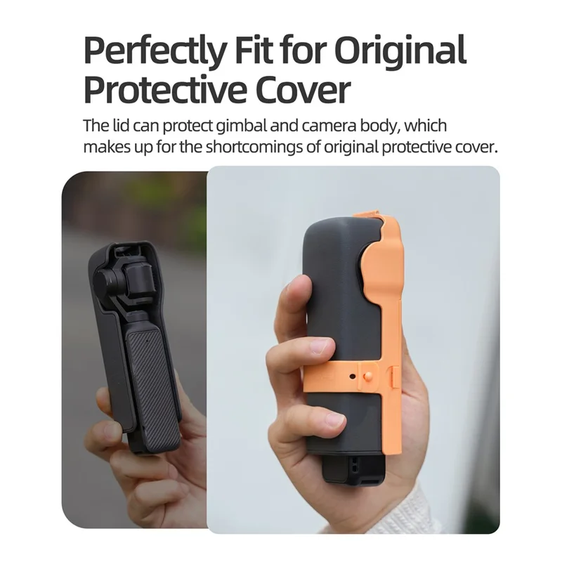 SUNNYLIFE OP3-K019 Étui de rangement magnétique pour filtre de caméra DJI Osmo Pocket 3 avec dragonne - Rose
