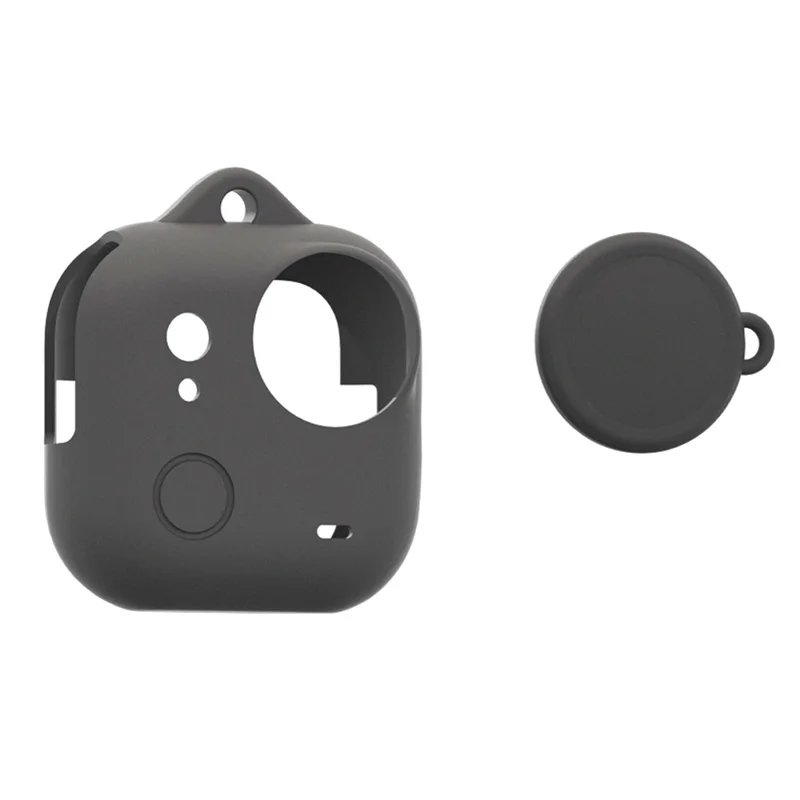 For Insta360 Go Ultra Action Camera Silicone Protective Case Shockproof Dustproof Anti Scratch Cover - Black