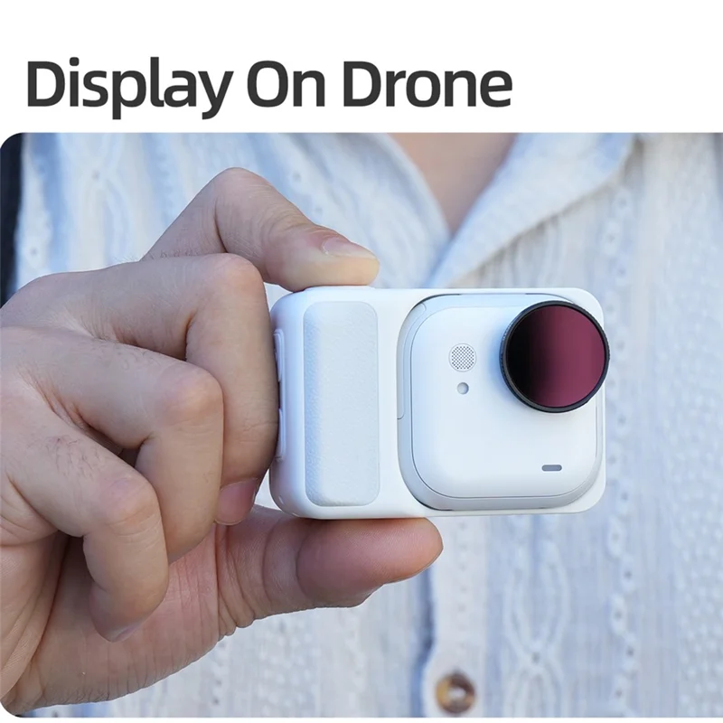 SUNNYLIFE GU-FI052 For Insta360 Go Ultra Camera ND Filter Aluminum Alloy Frame Optical Glass Lens Filter - ND8