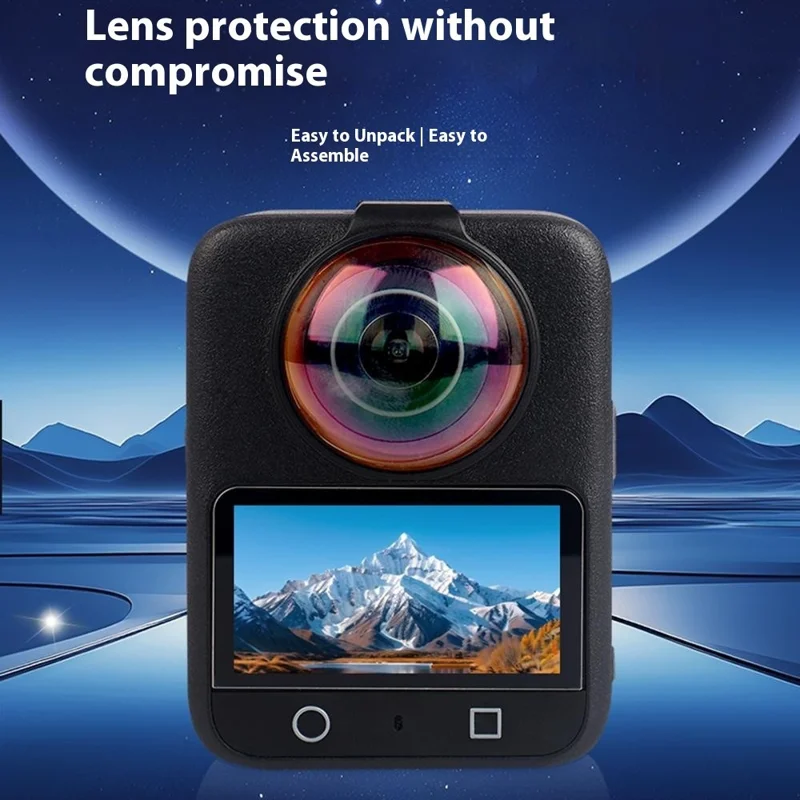 2PCS For DJI Osmo 360 Camera Lens Protector Optical Tempered Glass Scratch Resistant Lens Cover