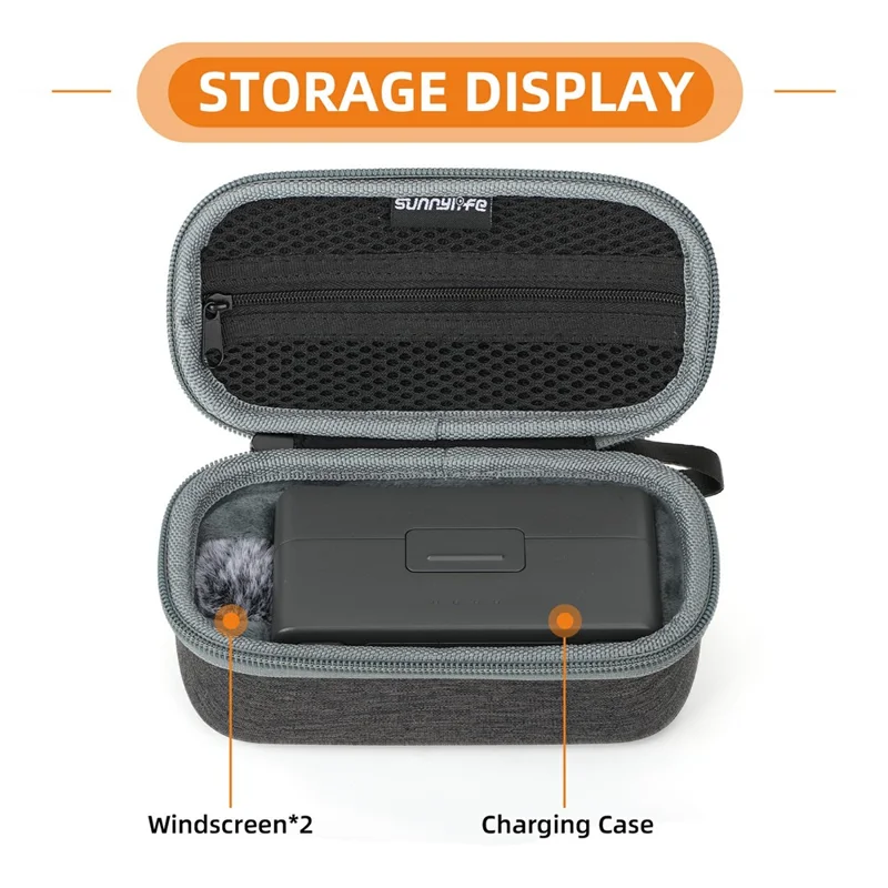 SUNNYLIFE B770 For DJI Mic 3  /  Mic 2  /  Mic Storage Case Shockproof Portable Travel Organizer