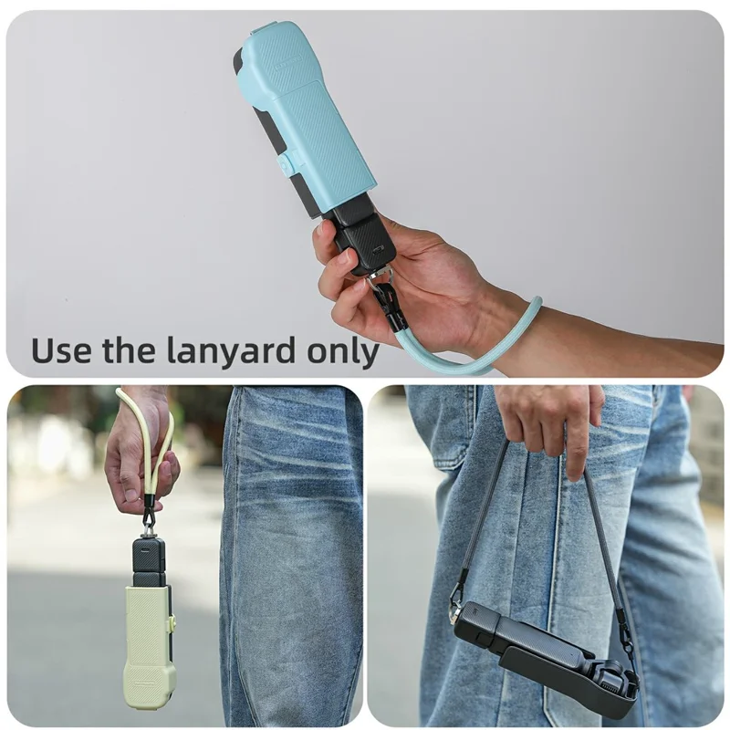 SUNNYLIFE OP3-GS022 For DJI Osmo Pocket 3 Multifunction Crossbody Lanyard Detachable Hand Strap - Orange