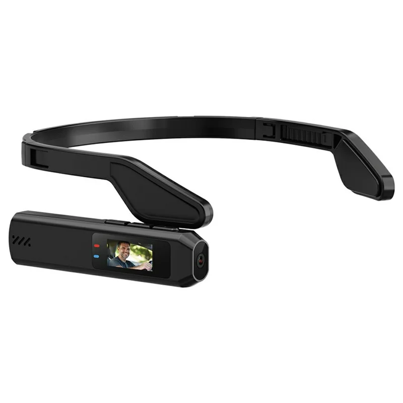 S111 First Person View Draagbare Camera 0,96 Inch IPS-scherm 2,7K Ultra HD Videorecorder met WiFi App-bediening - Zwart