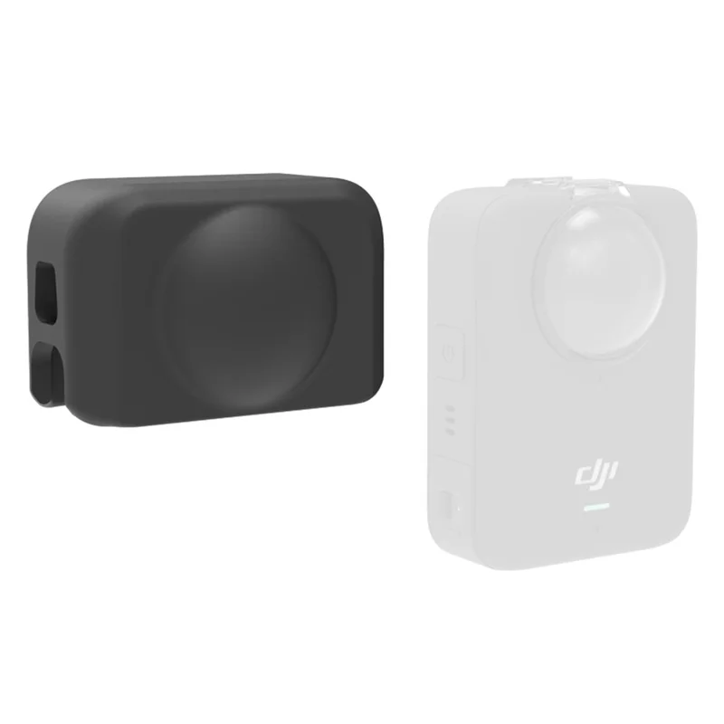For DJI Osmo 360 Action Camera Lens Silicone Protective Case Anti Scratch Sleeve Cover Protector - Black