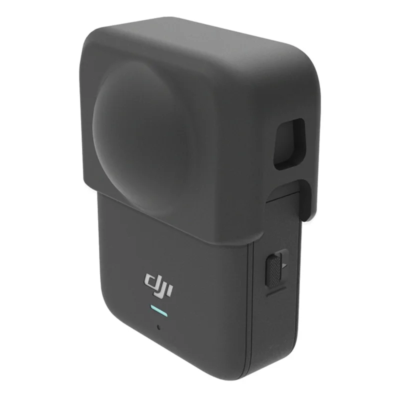 For DJI Osmo 360 Action Camera Lens Silicone Protective Case Anti Scratch Sleeve Cover Protector - Black