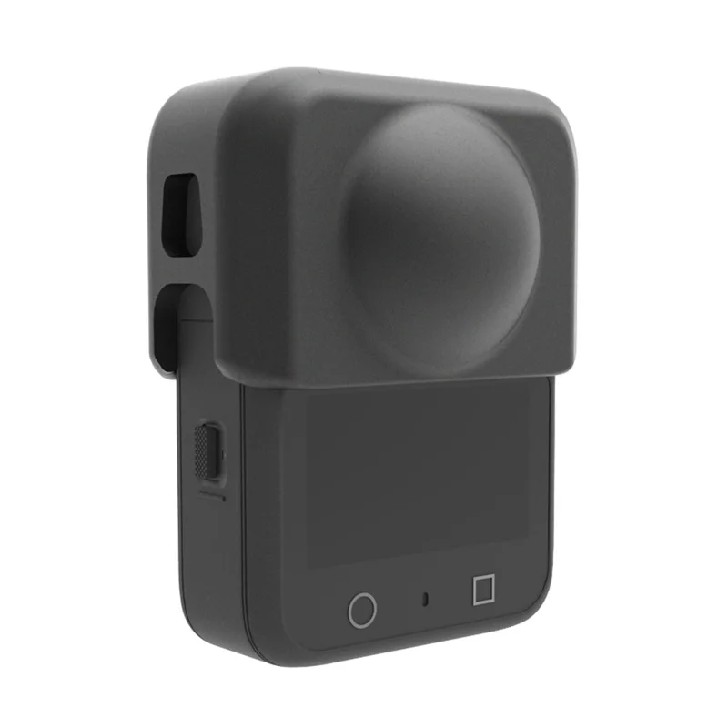 For DJI Osmo 360 Action Camera Lens Silicone Protective Case Anti Scratch Sleeve Cover Protector - Black