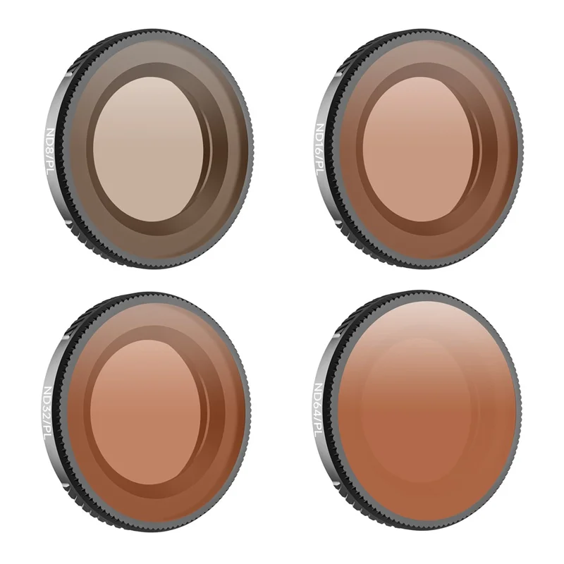 SUNNYLIFE ON-FI079 4 szt./zestaw Filtry do DJI Osmo Nano ND8/PL + ND16/PL + ND32/PL + ND64/PL, Obiektywy ze szkła optycznego, Filtry do dronów