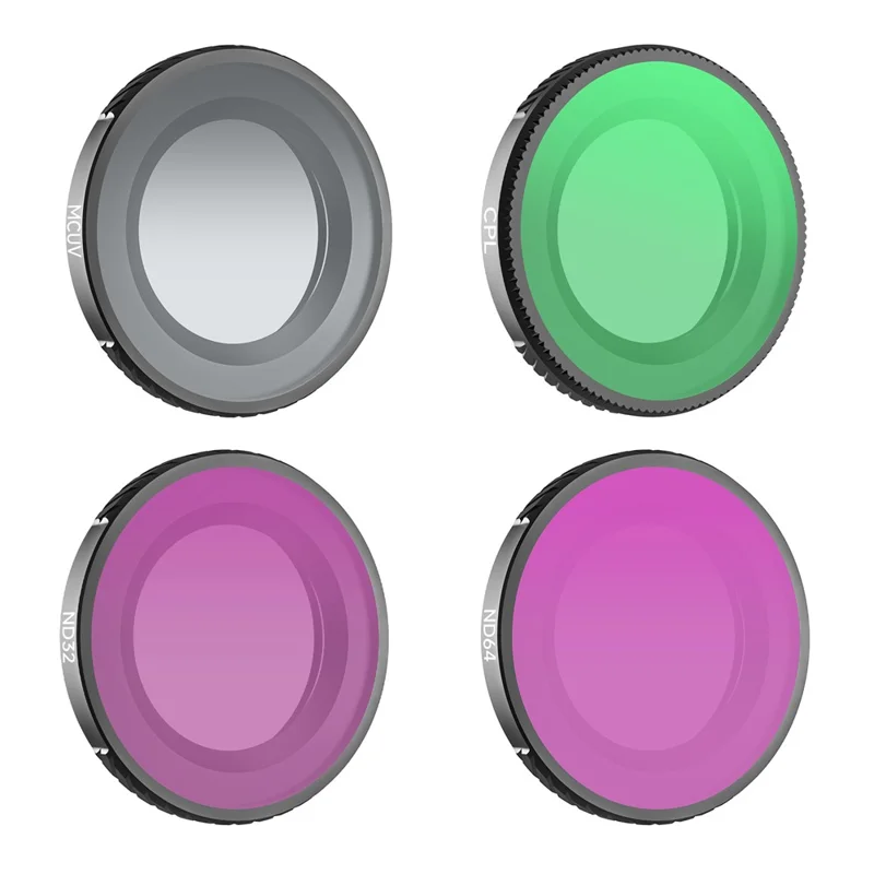 SUNNYLIFE ON-FI080 4Pcs / Set For DJI Osmo Nano MCUV + CPL + ND32 + ND64 Filter Optical Glass Lens Drone Filters