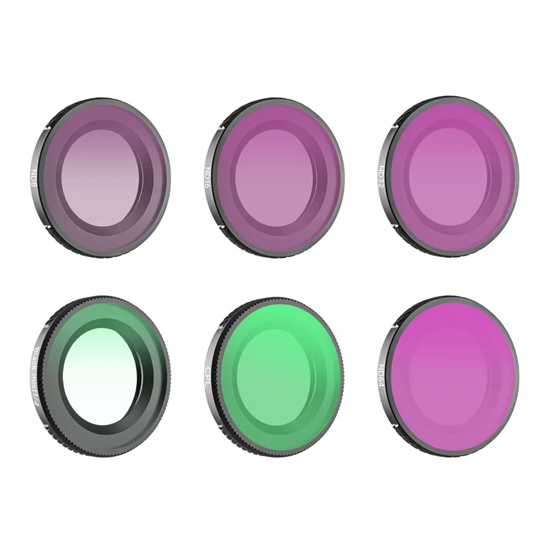 SUNNYLIFE ON-FI081 6Pcs / Set For DJI Osmo Nano 1 / 4 Black Mist + CPL + ND8 + ND16 + ND32 + ND64 Filter Optical Glass Lens Drone Filters