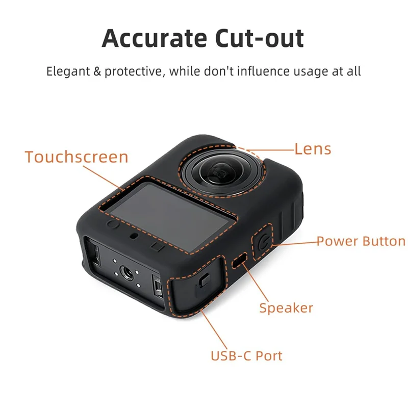 SUNNYLIFE OS-BHT036 For DJI Osmo 360 Silicone Case Action Camera Protective Cover