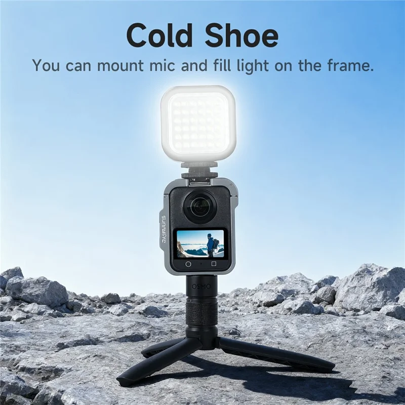 SUNNYLIFE OS-BK040 For DJI Osmo 360 Metal Frame Cage Vertical / Horizontal Shooting Camera Protective Cover