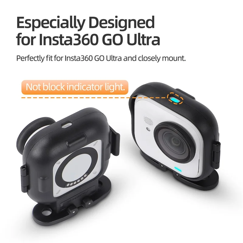 SUNNYLIFE GU-BK047 لجهاز كاميرا Insta360 Go Ultra إطار قابل للطي للتثبيت الأفقي والعمودي