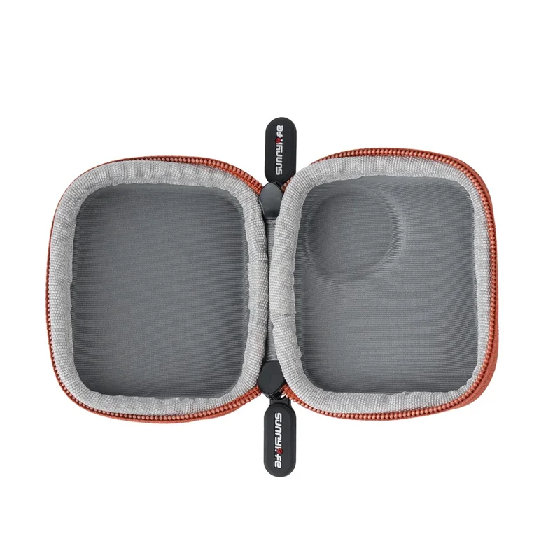 SUNNYLIFE ON-B0101 حقيبة كاميرا DJI Osmo Nano من الجلد المقاوم للصدمات مصنوعة من مادة EVA مع مشبك علوي - برتقالي