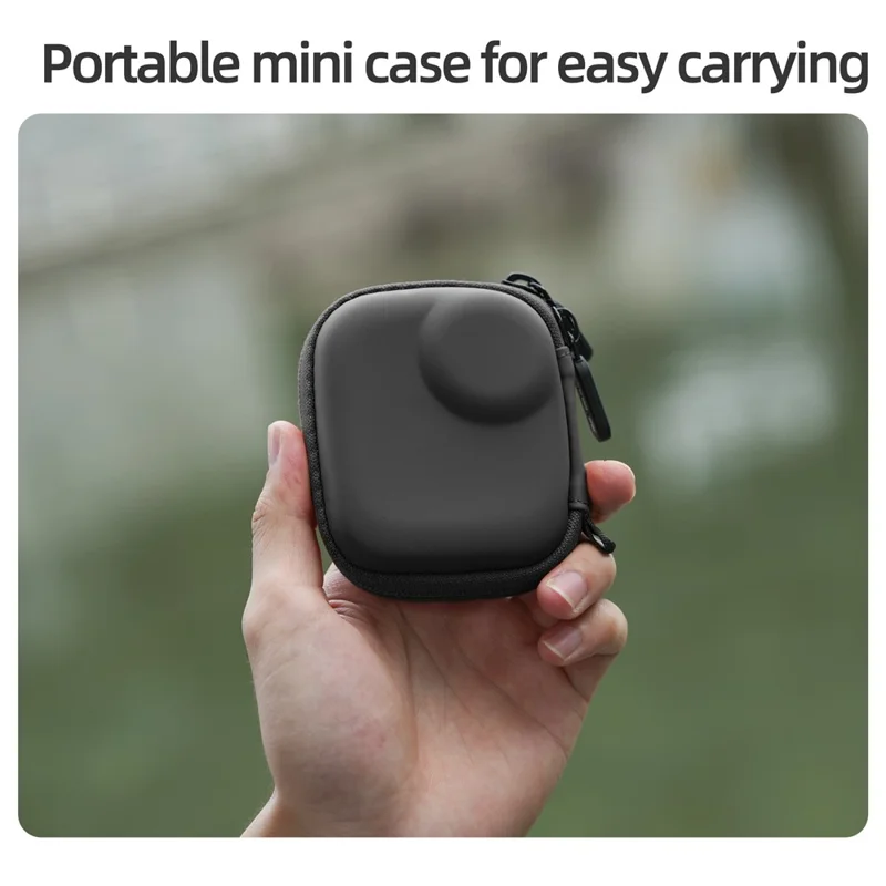 SUNNYLIFE ON-B0101 حقيبة كاميرا DJI Osmo Nano من الجلد المقاوم للصدمات مصنوعة من مادة EVA مع مشبك علوي - برتقالي