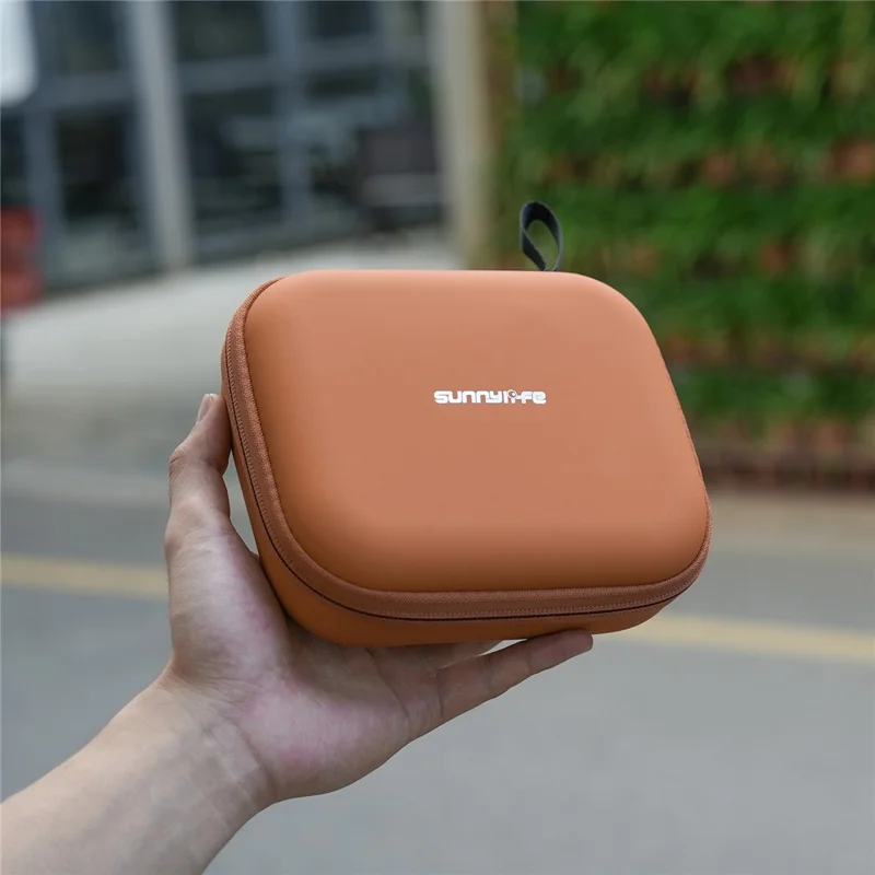 SUNNYLIFE ON-B0102 حقيبة حمل جلد مقاومة للماء من مادة EVA لجهاز DJI Osmo Nano - برتقالي