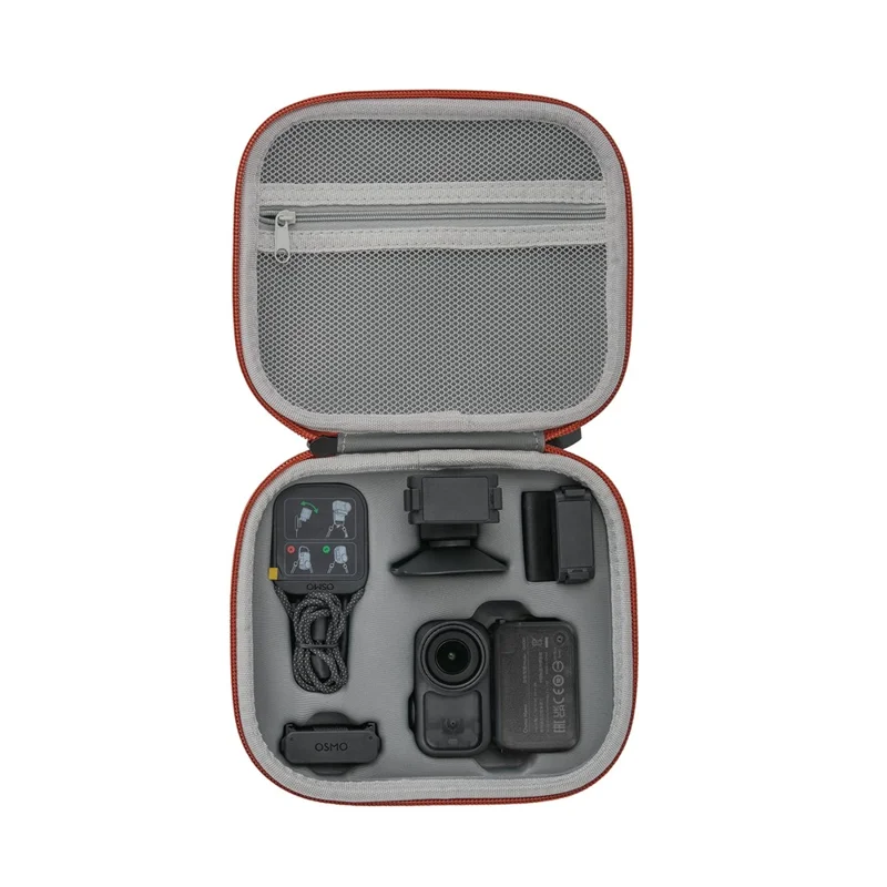 SUNNYLIFE ON-B0102 حقيبة حمل جلد مقاومة للماء من مادة EVA لجهاز DJI Osmo Nano - برتقالي