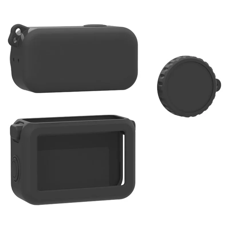 DJI Osmo Nano Silikonhülle Aktion Kamera Schutzhülle Staubschutz mit Linsenschutz - Schwarz