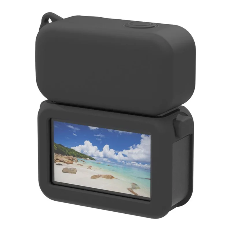 DJI Osmo Nano Silikonhülle Aktion Kamera Schutzhülle Staubschutz mit Linsenschutz - Schwarz