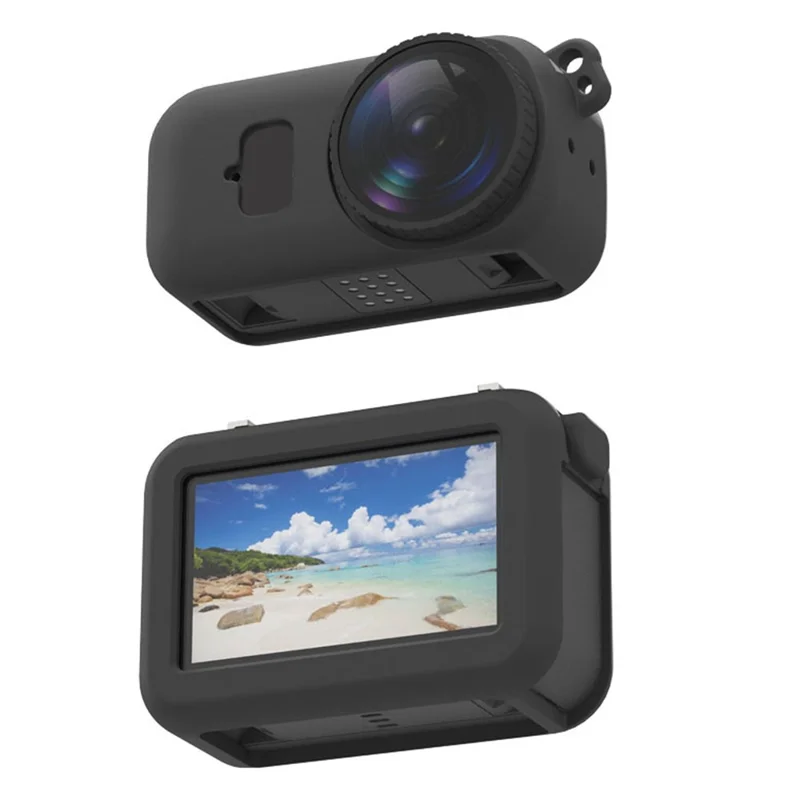DJI Osmo Nano Silikonhülle Aktion Kamera Schutzhülle Staubschutz mit Linsenschutz - Schwarz