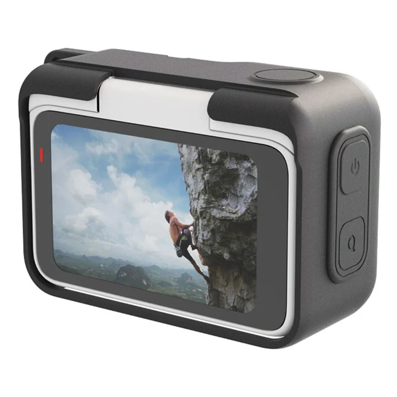 For Insta360 Go Ultra Protective Cover Action Camera and Lens Silicone Case Dust-Proof Scratch-Resistant Shock-Absorbing - Black