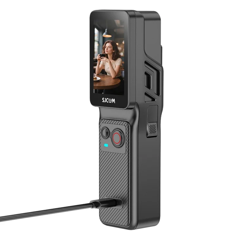 SJCAM C400 1,3 Zoll Vorder- + 2,29 Zoll Rückbildschirm Sportaktionskamera 4K 30FPS Handliche Taschenkamkorder