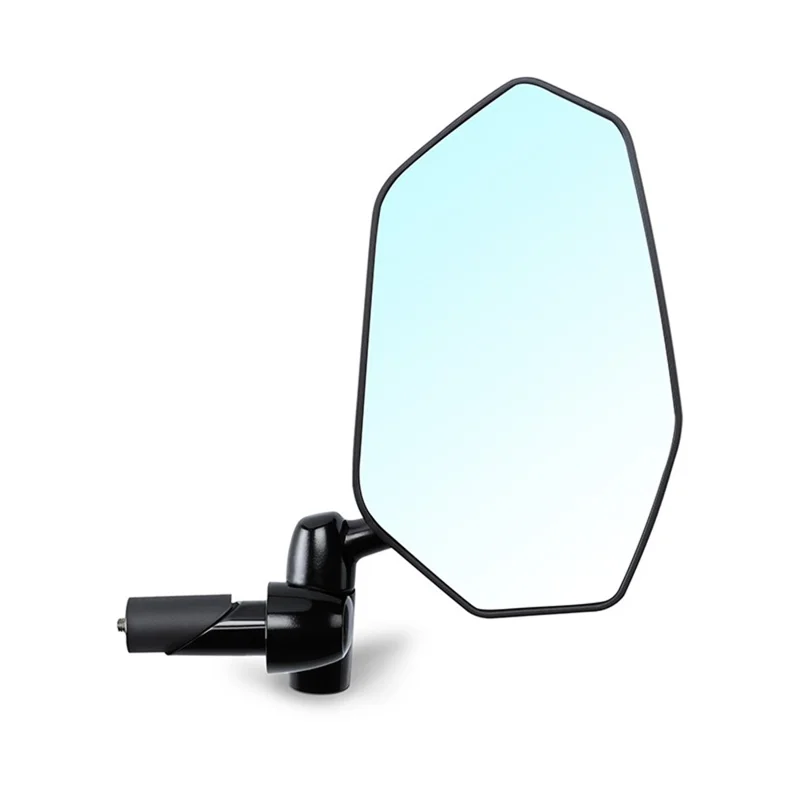 WEST BIKING 0720051B0001 Bicycle Left Rearview Mirror 360° Adjustable Rearview Mirror Carbon Fiber Back Plate for Bike - Black