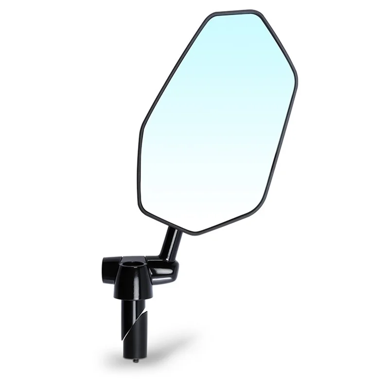 WEST BIKING 0720051B0001 Bicycle Left Rearview Mirror 360° Adjustable Rearview Mirror Carbon Fiber Back Plate for Bike - Black