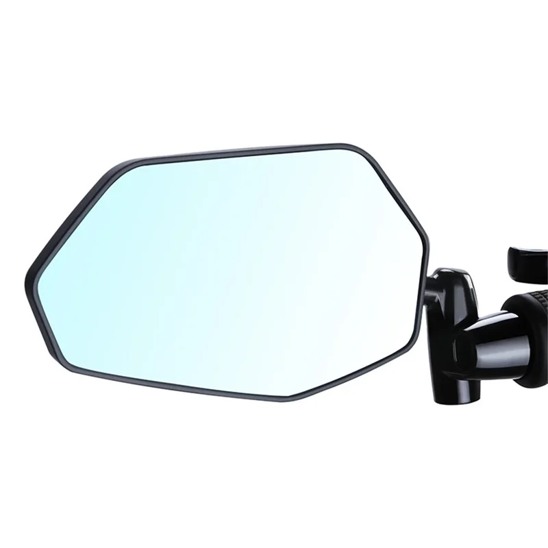 WEST BIKING 0720051B0001 Bicycle Left Rearview Mirror 360° Adjustable Rearview Mirror Carbon Fiber Back Plate for Bike - Black