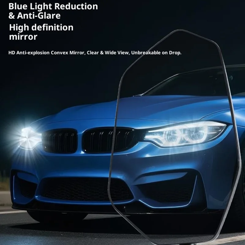 WEST BIKING 0720051B0001 Bicycle Left Rearview Mirror 360° Adjustable Rearview Mirror Carbon Fiber Back Plate for Bike - Black