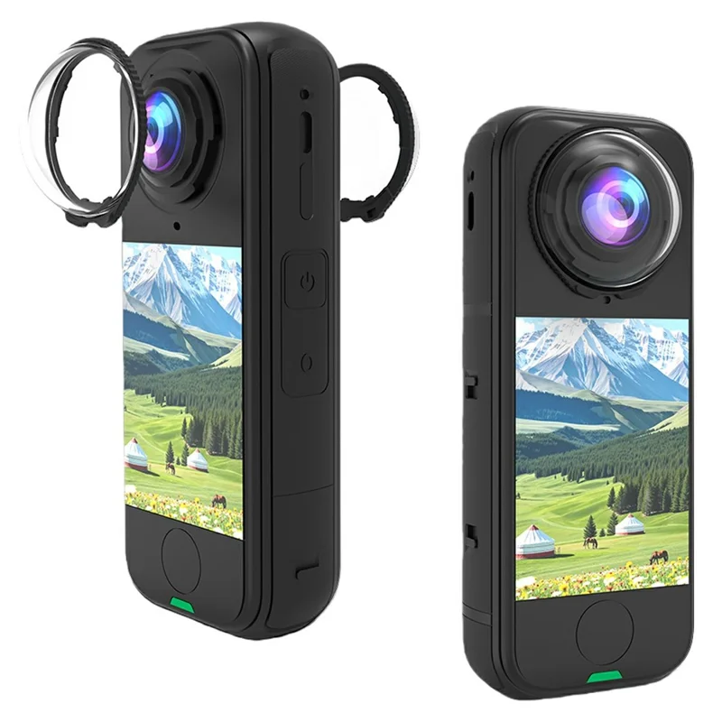 2 piezas para Insta360 X4 Air Protector de lente de vidrio templado óptico 10H Película protectora de lente de cámara