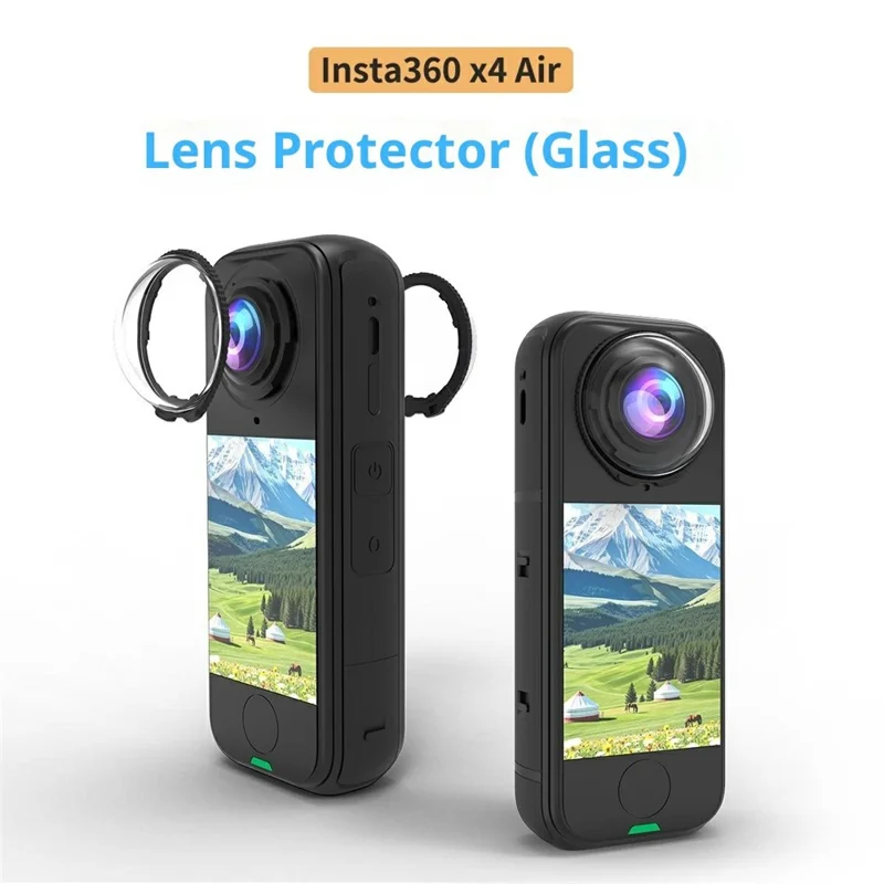 2 piezas para Insta360 X4 Air Protector de lente de vidrio templado óptico 10H Película protectora de lente de cámara