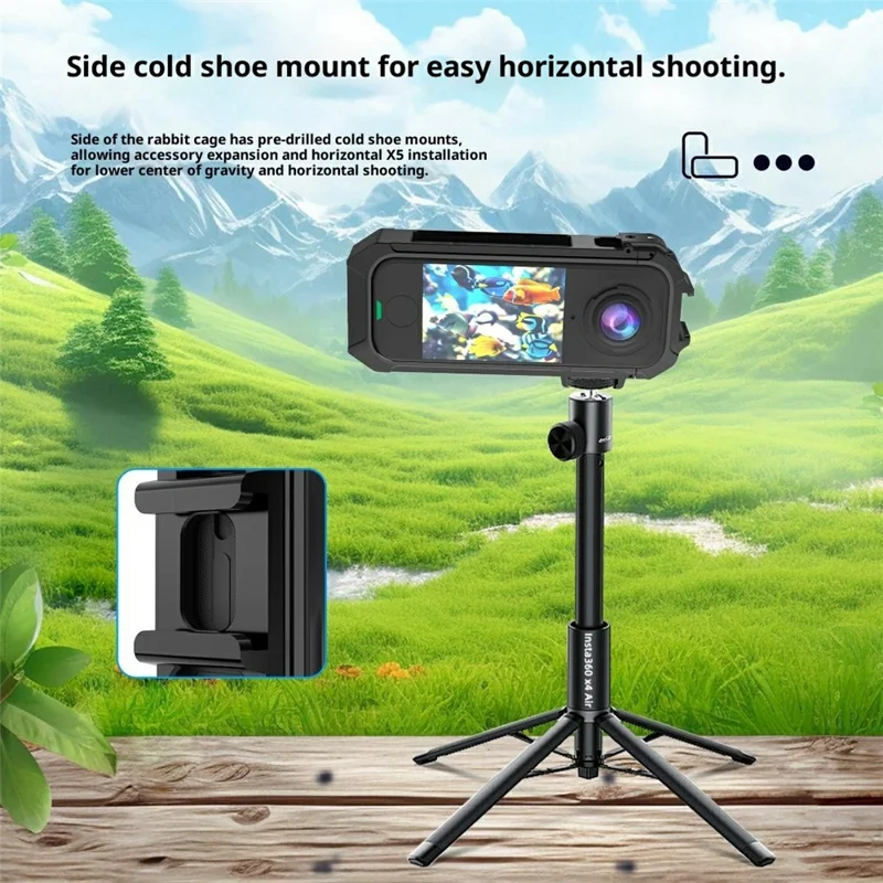 Insta360 X4 Air Kamera Käfig Schnellverschluss Magnetische Basis Kunststoff Schutzrahmen
