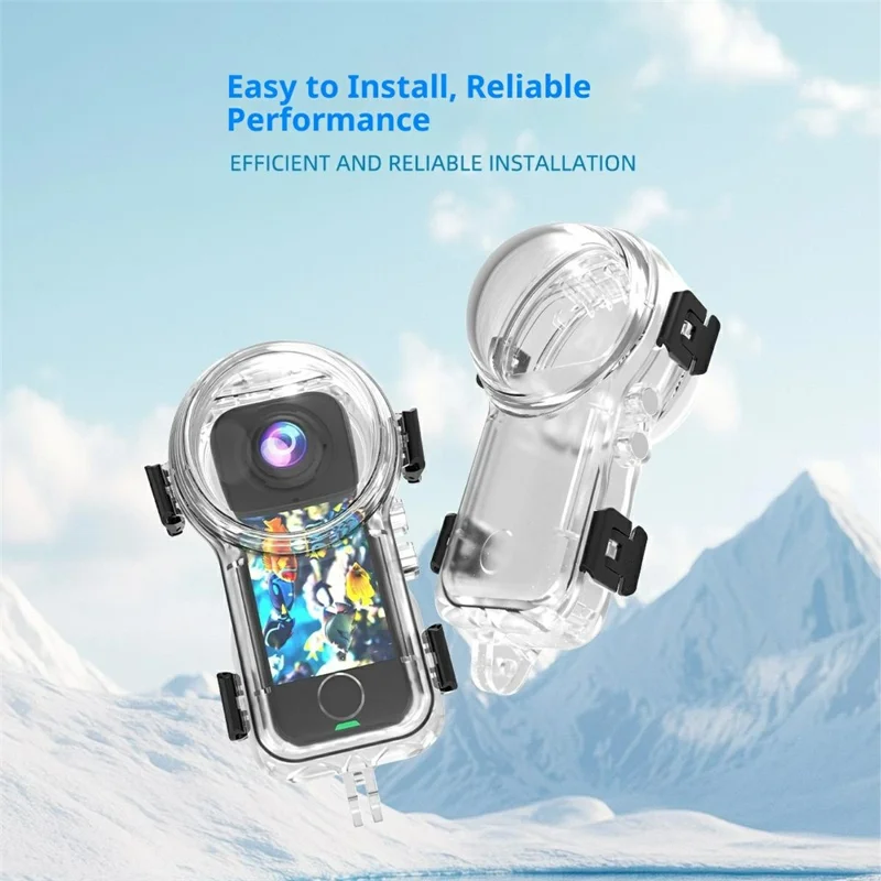 For Insta360 X4 Air 50m Waterproof Camera Case Invisible Underwater PC Housing Cover