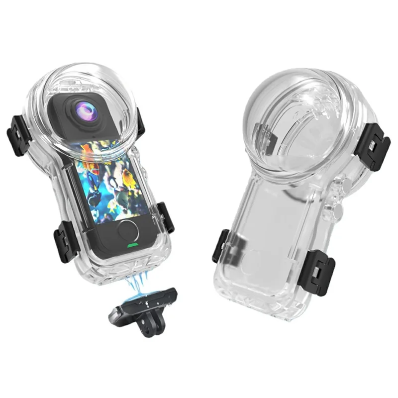 Voor Insta360 X4 Air Camera Onzichtbare Duikcase 50m Waterdichte Behuizing voor Magnetische Quick-Release Base