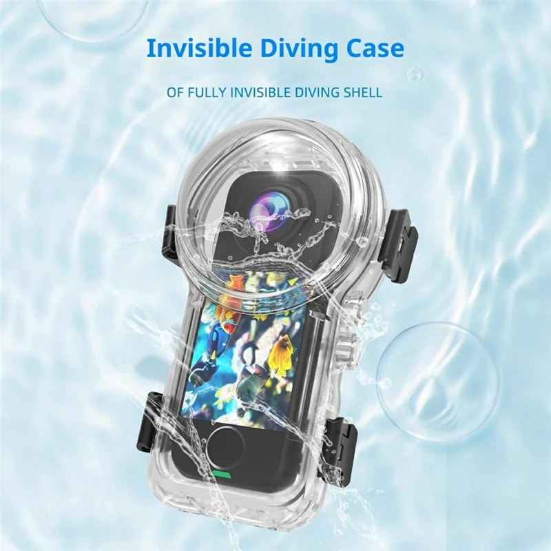 Voor Insta360 X4 Air Camera Onzichtbare Duikcase 50m Waterdichte Behuizing voor Magnetische Quick-Release Base