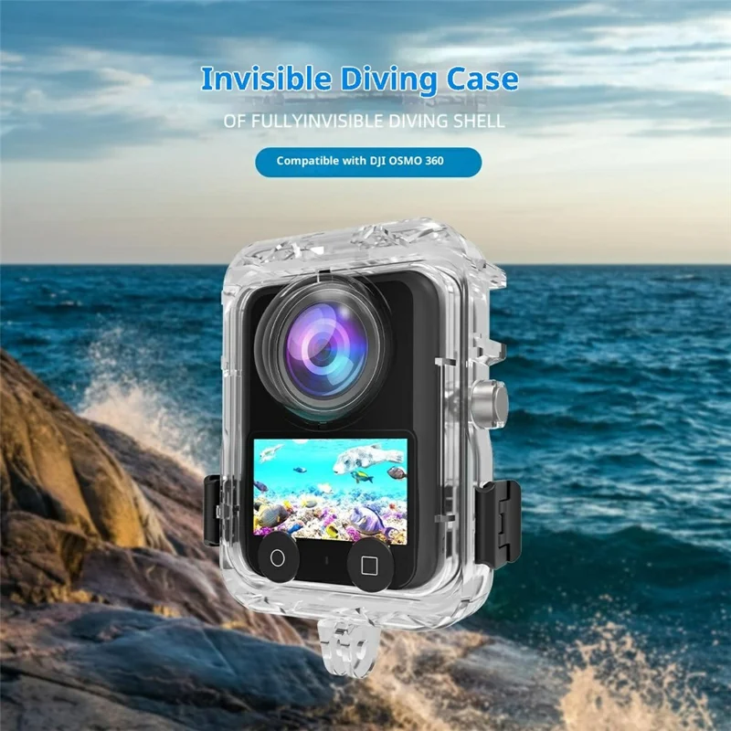 For DJI Osmo 360 Camera Waterproof Case 40m Underwater PC Protective Cover