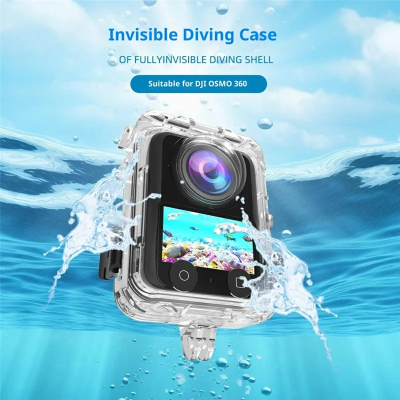 For DJI Osmo 360 Camera Waterproof Case 40m Underwater PC Protective Cover